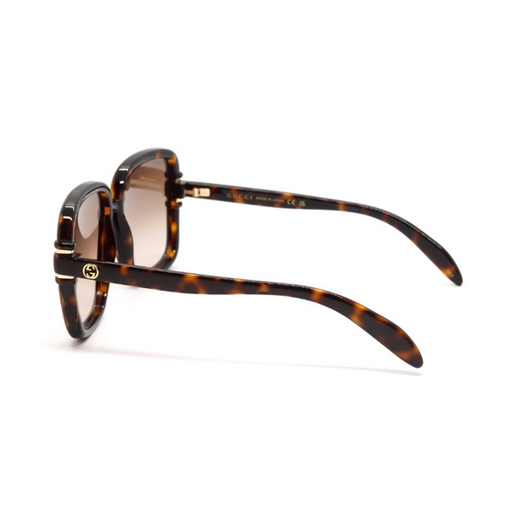 NEW AUTHENTIC GUCCI HAVANA SUNGLASSES GUCCI WOMEN BROWN SUNGLASSES - Picture 2 of 5
